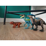 3 Dinossauros Mattel (parassaurolofo, Elafrossauro, ?,)usado