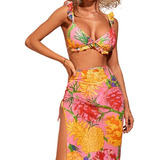 Oferta Especial Traje De Baño Juego De Bikini Con Abrigo 3