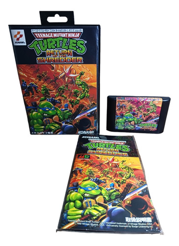 Turtles Return Of The Shredder Novo, Caixa, Manual, Paralelo