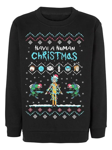 Sudadera Ugly Sweater Rick Y Morty Navidad Humana + Regalo