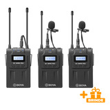 Sistema Microfone Lapela Boya By-wm8 Pro K2 Preto + Brinde