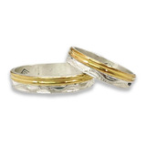 Alianzas De Casamiento Plata 925 -oro Anillos De Compromiso