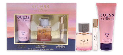 Set De Regalo Perfume Guess 1981 Los Ángeles Para Mujer, 3 P