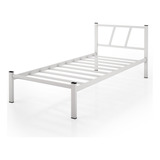 Quarto Cama Solteiro Bruna 100% Aço Industrial Oferta Full