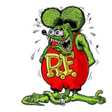 Calcomania Sticker Rat Fink Auto Camioneta Moto