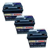 Kit3 Baterias Estacionária Bosch 40ah Nobreak Alarme Solar