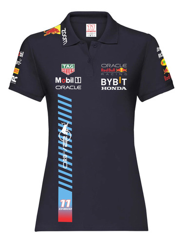 Polo Playera Dama Mujer Checo Perez Redbull Racing  F1