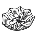 Cesta De Plástico Para Doces De Teia De Aranha Halloween