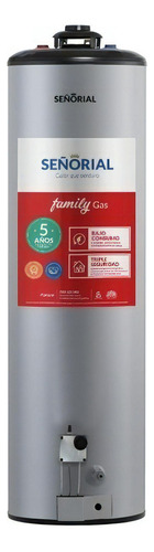 Termotanque 120 Litros Gas Señorial Linea Family Premium Tsz-120 Color Gris