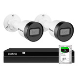 Kit 2 Câmeras Intelbras Vlp1230b Ip Ip67, Nvr 1404 Hd 1tb Ba