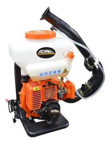 Sanitizadora Aspersora Fumigadora Adir 354 Motor A Gasolina Color Naranja Con Blanco Y Negro