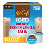Mccafé 10 K-cups Iced One Step French Vanilla Latte 188 G