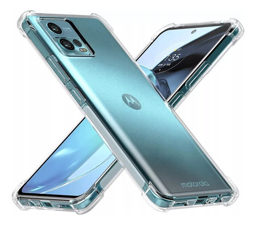 Funda Para Motorola Moto G72 Tpu Anti Shock Air Bag + Glass