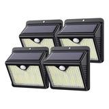 Lámparas Led Para Exterior Luminaria Lámpara Solar De Jardín Paquete 4 Piezas 315 Leds Cada Una Marca Dosyu Color De Las Luces Blanco Frío 