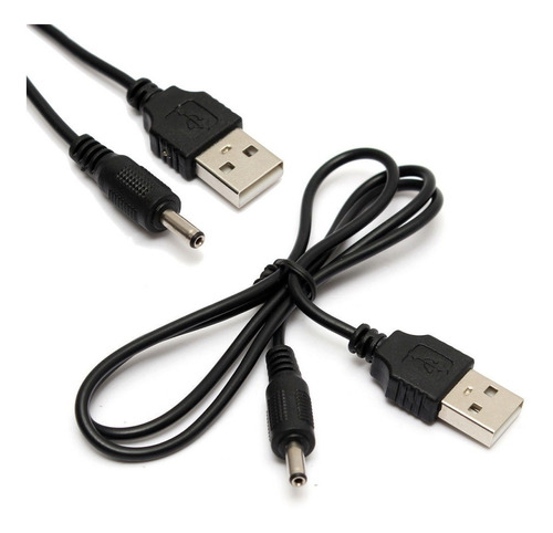 Cable Usb A Ficha Pin 3.5x1.3mm. Apto Para Alimentación  5v