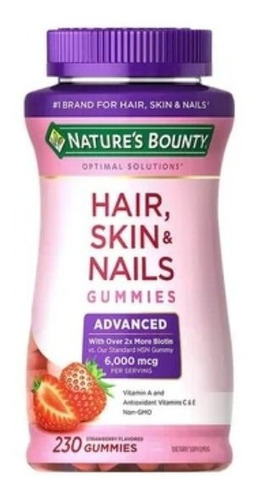 Hair Skin Nails 230 G. 6000mcg - Unidad a $129800