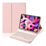 Funda Con Teclado Rosado Para iPad 9.7 5ta/6ta Gene Español