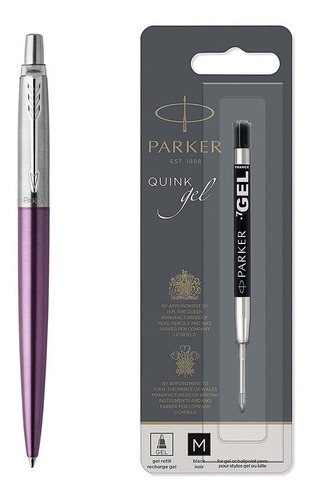 Boligafo Parker Jotter Violet + Repuesto De Gel Negro