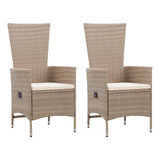 [we Ship Âquickly] Outdoor Chairs 2 Pcs With Cushion.