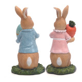 Figuras De Conejo De Pascua Con Zanahoria, Bonito Conejo De