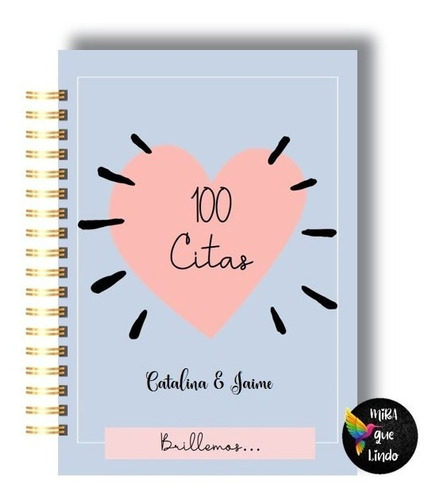 Álbum 100 Citas Juntos (personalizada) + 2 Fotos Térmicas