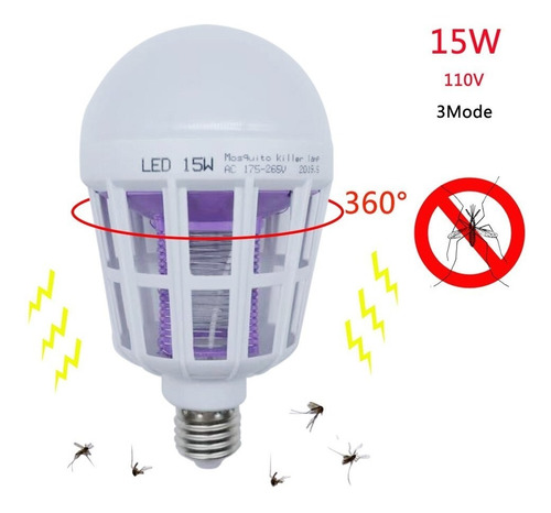 Bombillo Led Ahorrador Repelente Mata Mosquito