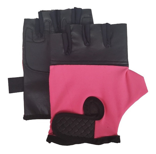 Guante De Gym Pesas Guantes Sol Fitness Rosa 