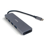 Hub Soul 5 En 1 - Multiplicador Usb C + Hdmi - Pc Notebook