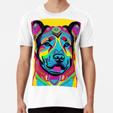 Remera Arte Tribal Del Perro Golden Retriever Coloreado Algo