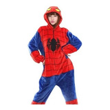 Pijama Mameluco Spiderman Disfraz Cosplay Adulto