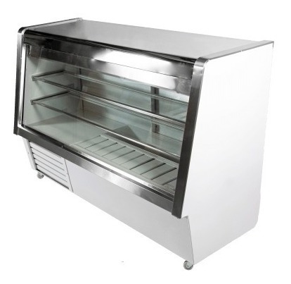 Vitrina Meson Refrigerado 1,5 Mt Interior De Acero Inoxidabl