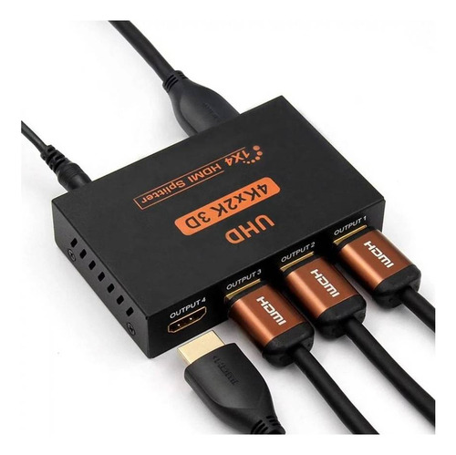 Splitter Hdmi 1x4 4k Ultra Hd 3d Divisor 4 Salidas