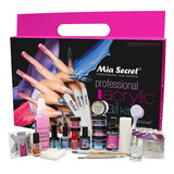 Mia Secret Kit De Uñas Acrílicas Profesionales Para Princ.