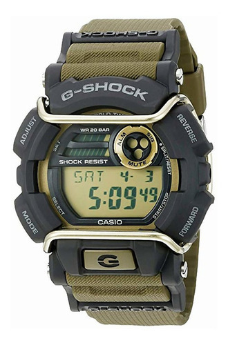 Reloj Casio G Shock Cagd4009cr Hombre E-watch Color De La Correa Verde Color Del Bisel Negro Color Del Fondo Verde