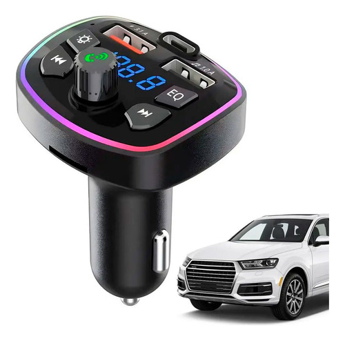 Transmisor Fm Bluetooth Para Auto Con Cargador Usb Q7