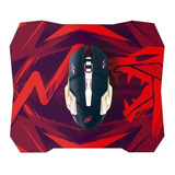 Mouse Pad Noga Stormer Gamer St-800 C Color Negro Diseño Impreso Rubber Finish