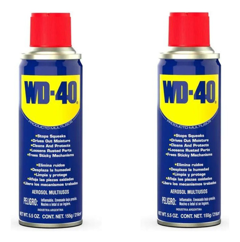 Pack X 2 Wd 40 Lubricante Aerosol Multiusos X 155g