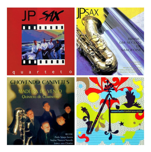 Jp Sax / Madeira De Vento / Saxofone / Clarinete (4 Cds)