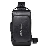 Bolsa Shoulderbag Masculino Couro Tiracolo Transversal Ombro