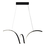 Luminaria Colgante Moderna Candil Led Luxica Yona Negro 9919