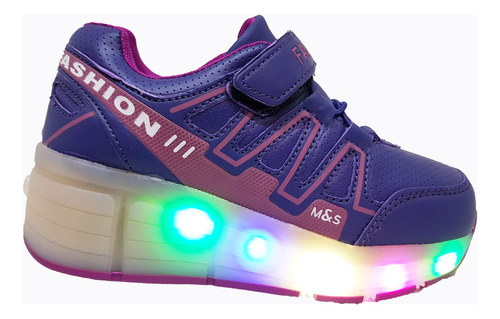 Zapatillas Con Ruedas Y Luces Led Recargables  Envio  Gratis