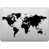 Adesivo Tablet Notebook Mapa Mundi Globo Países Macbook
