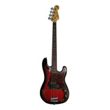 Baixo 4 Cordas Sx Precision Bass Spb62+ 2 Tom Sunburst + Bag