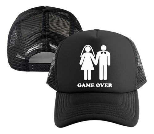 Gorra Game Over Matrimonio Pareja Cachucha Malla