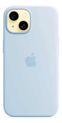 Funda Silicone Case Para iPhone Celeste Claro