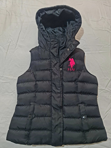 Colete Polo Uspa Original Com Capuz Estilo Puffer