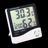 Hidrometro Termometro Digital Reloj Fecha Humedad Htc-1