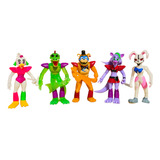 5 Figuras Juguete Five Nights At Freddy's Glam Rock Star 