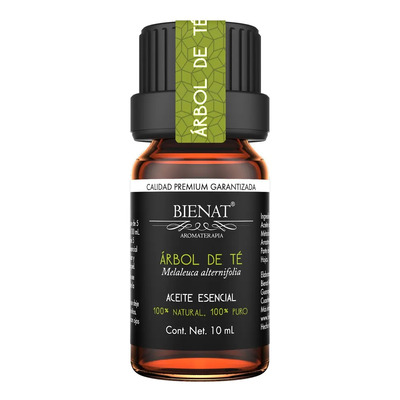 Aceite Esencial de Árbol de Té 10mL | Tea Tree | 100% Natural y Puro | Ideal para Difusor de Aromas, Humidificador, Aromaterapia, Masajes, Meditación, Velas | Esencia Concentrada en Gotas | Bienat | MercadoLibre