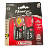 Candado Master Lock   Pack X 2 Unidades Aprobado Tsa